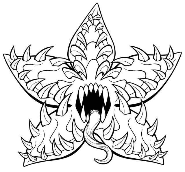 Im drafting a demogorgon tattoo design which one looks better r strangerthings