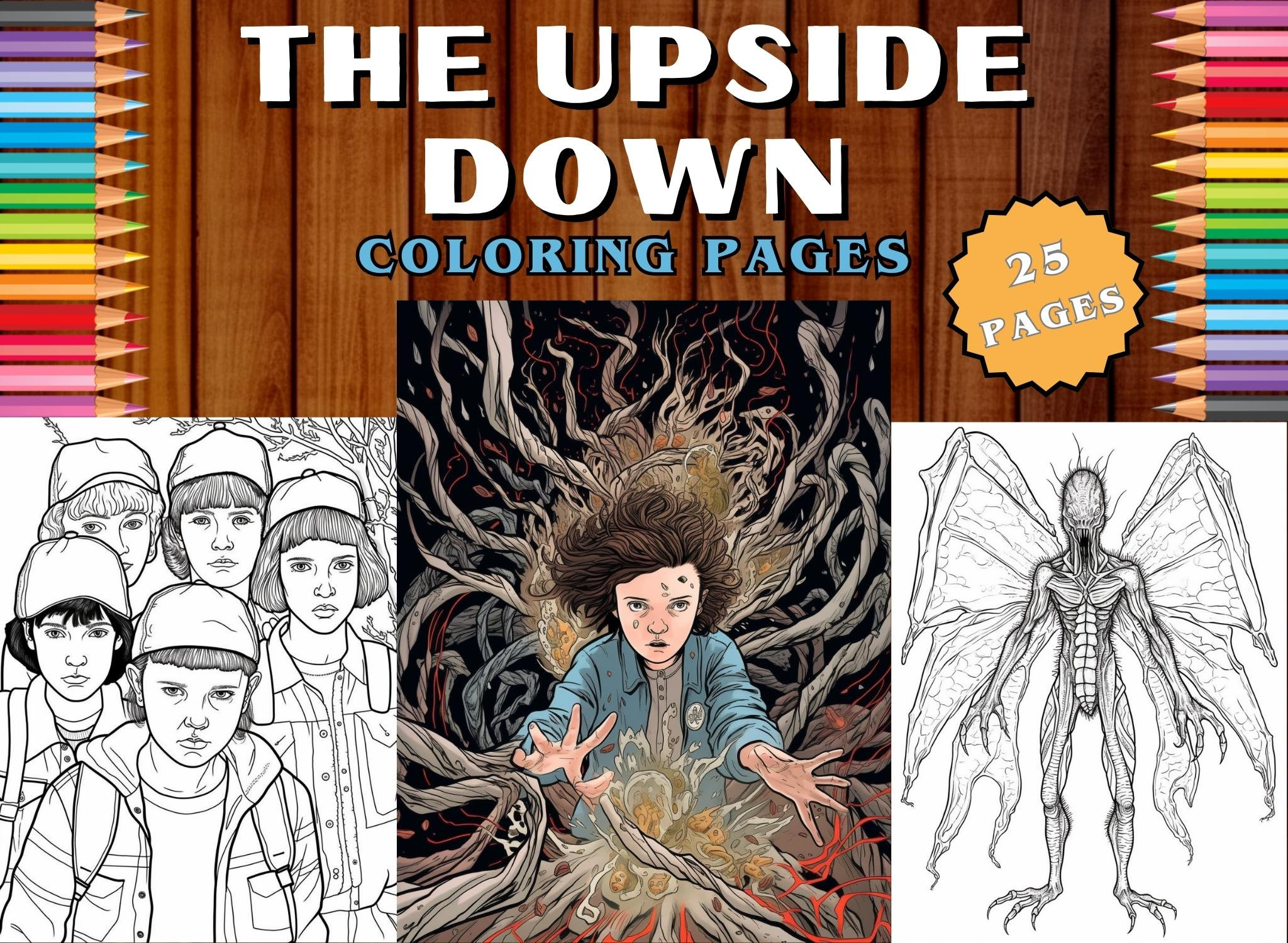 Stranger things coloring pages