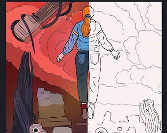 Stranger things coloring pages