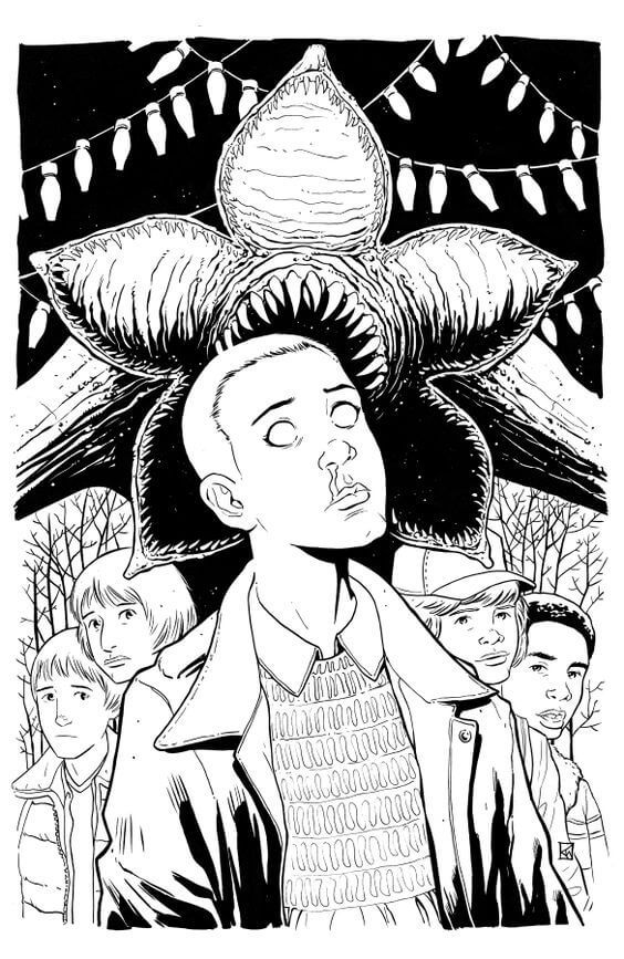 Printable stranger things coloring pages coloring books coloring pages coloring book pages