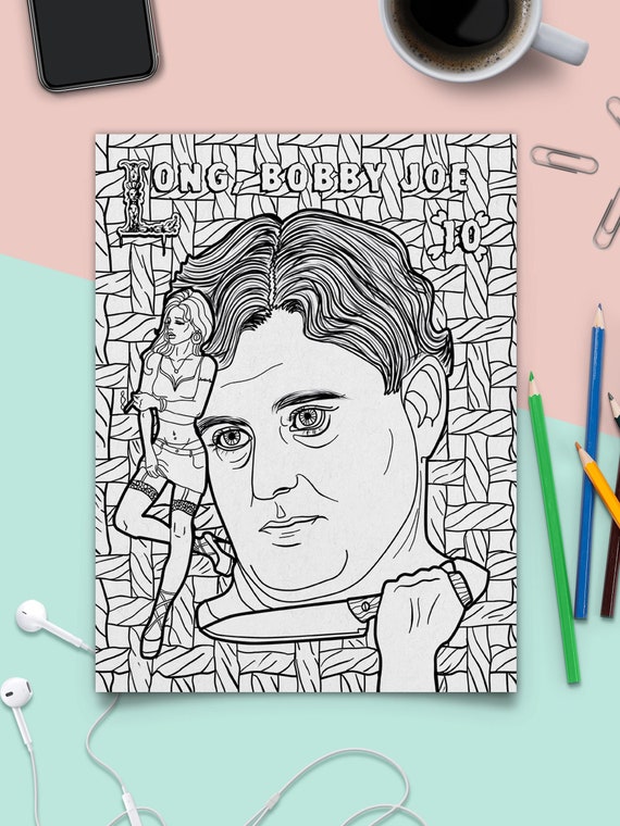Downloadable bloody alphabet the scariest serial killers coloring pages famous murderer bobby joe long a true crime adult jpg pdf