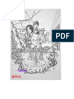 Stranger things colorear pdf