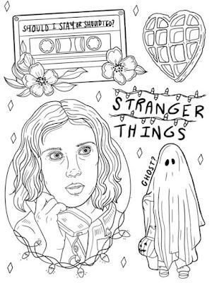 Libro stranger things pa colore pdf desnhos pa colorir desenhos pa coloriri desenho em linha contãnua