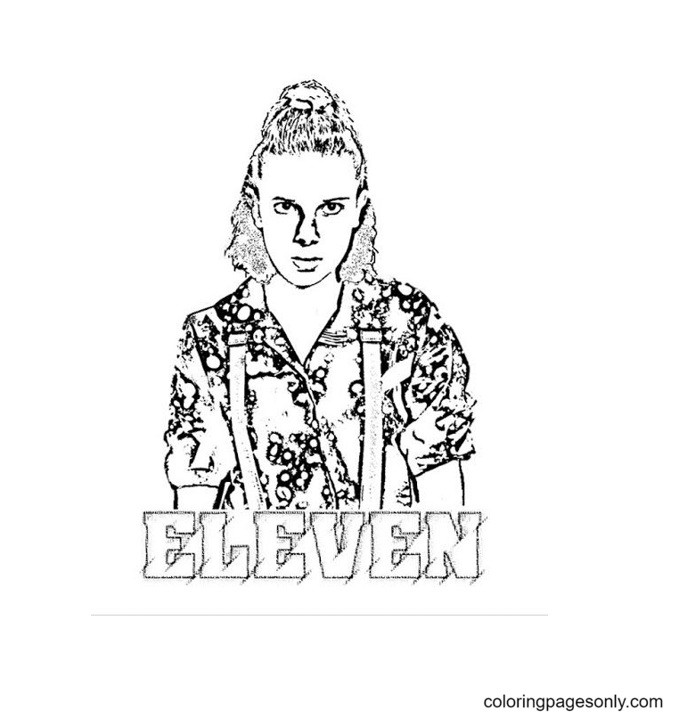Stranger things coloring pages
