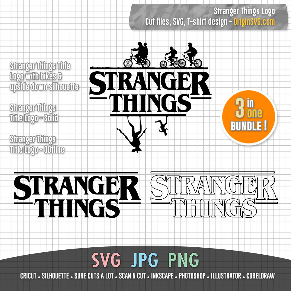Stranger things title logo in