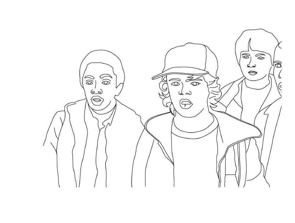 Free printable stranger things coloring pages