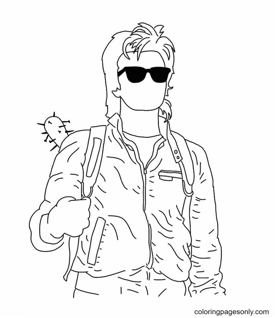 Stranger things coloring pages