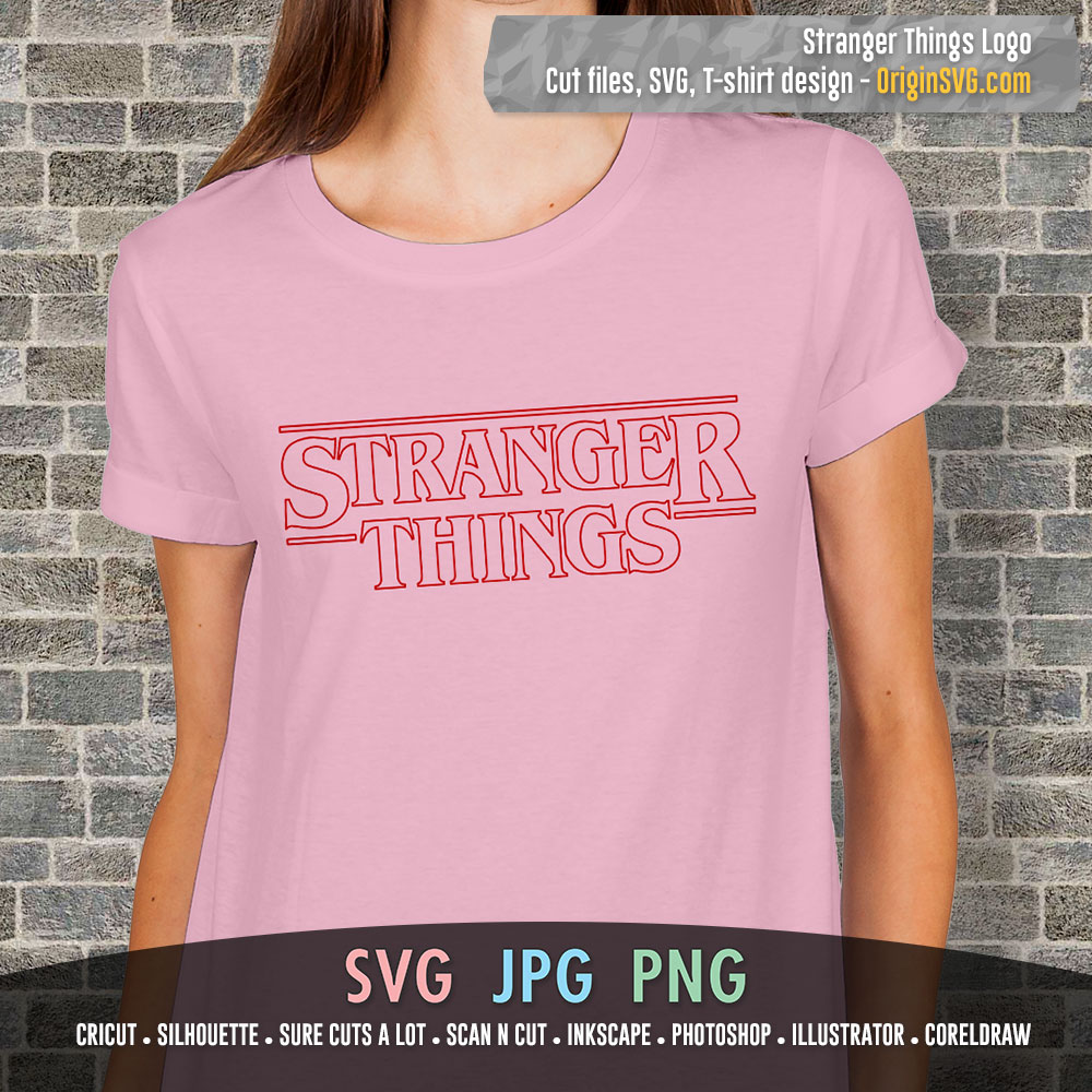 Stranger things title logo in