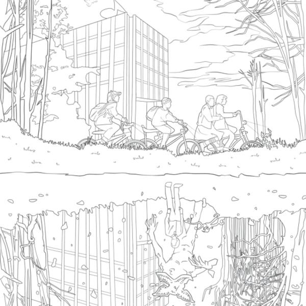 Stranger things the official colouring book â art office supplies