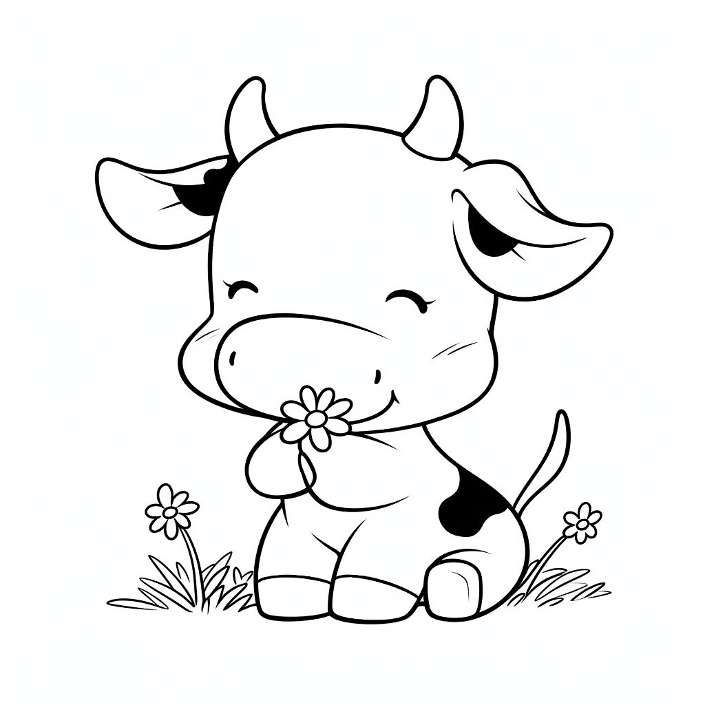 Cow by coloringcorner on