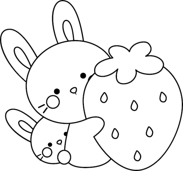 Cute simple coloring page vectors illustrations for free download
