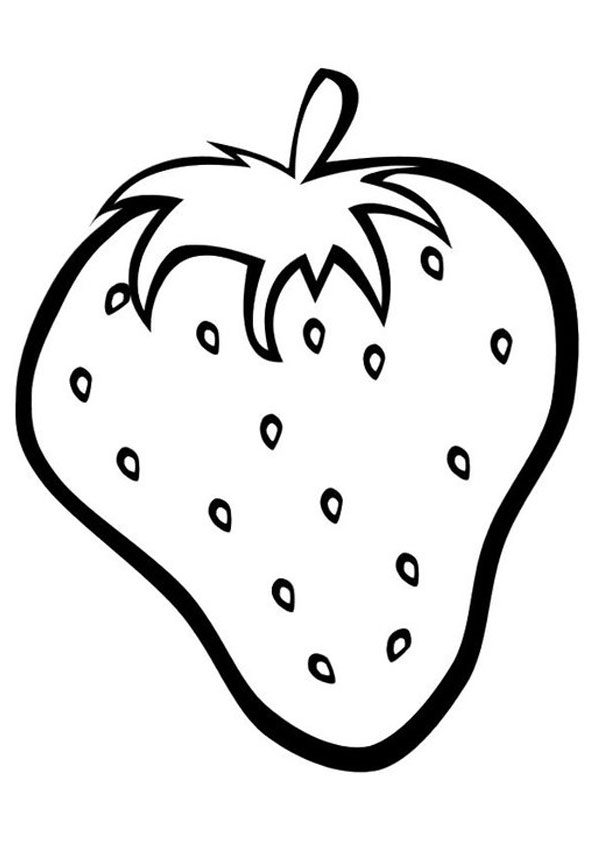 Coloring pages printable strawberry coloring page
