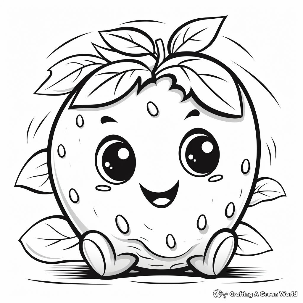 Strawberry coloring pages