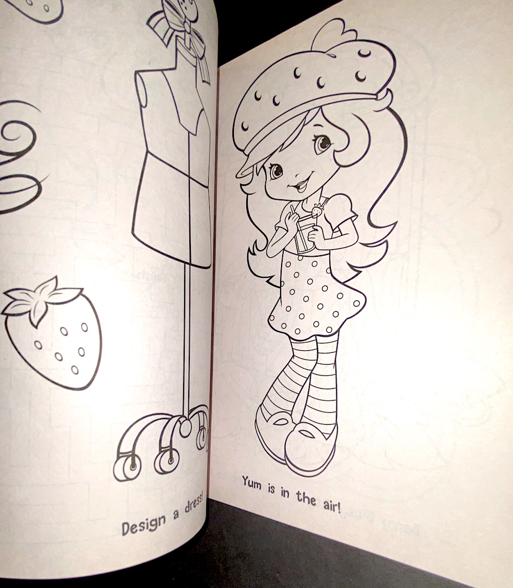 Strawberry shortcake coloring activity book sweet style