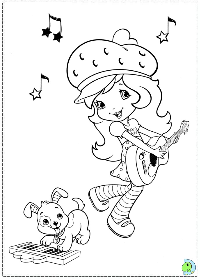 Strawberry shortcake coloring page