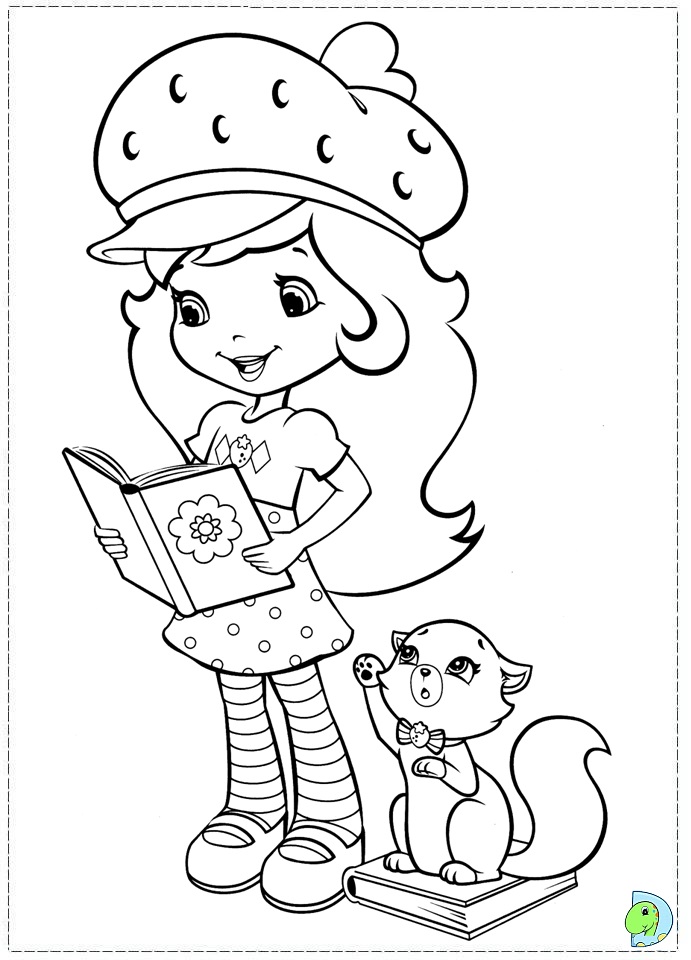 Strawberry shortcake coloring page
