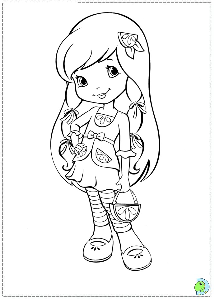 Strawberry shortcake coloring page