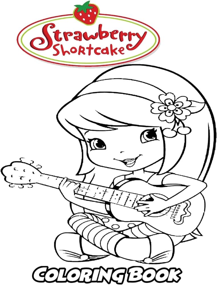 Strawberry shortcake coloring book coloring book for kids and adults activity book with fun easy and relaxing coloring pages books