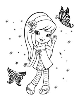Strawberry shortcake coloring pages by souly natural creations