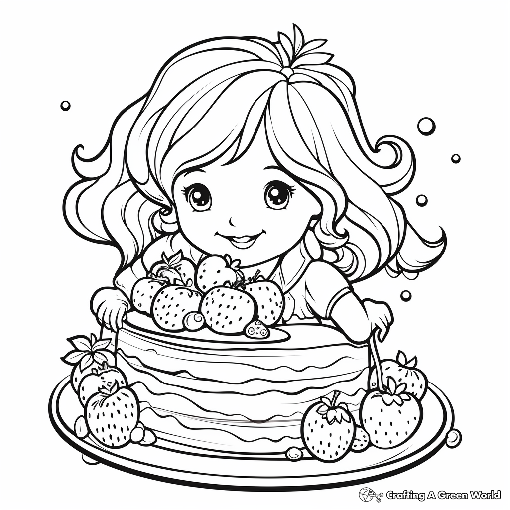 Dessert coloring pages
