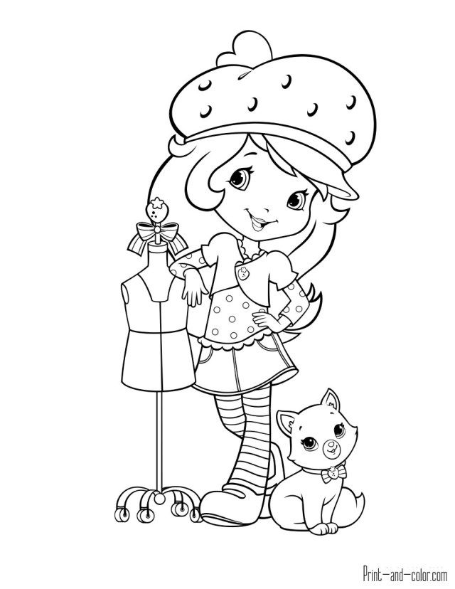 Pretty photo of strawberry shortcake coloring pages