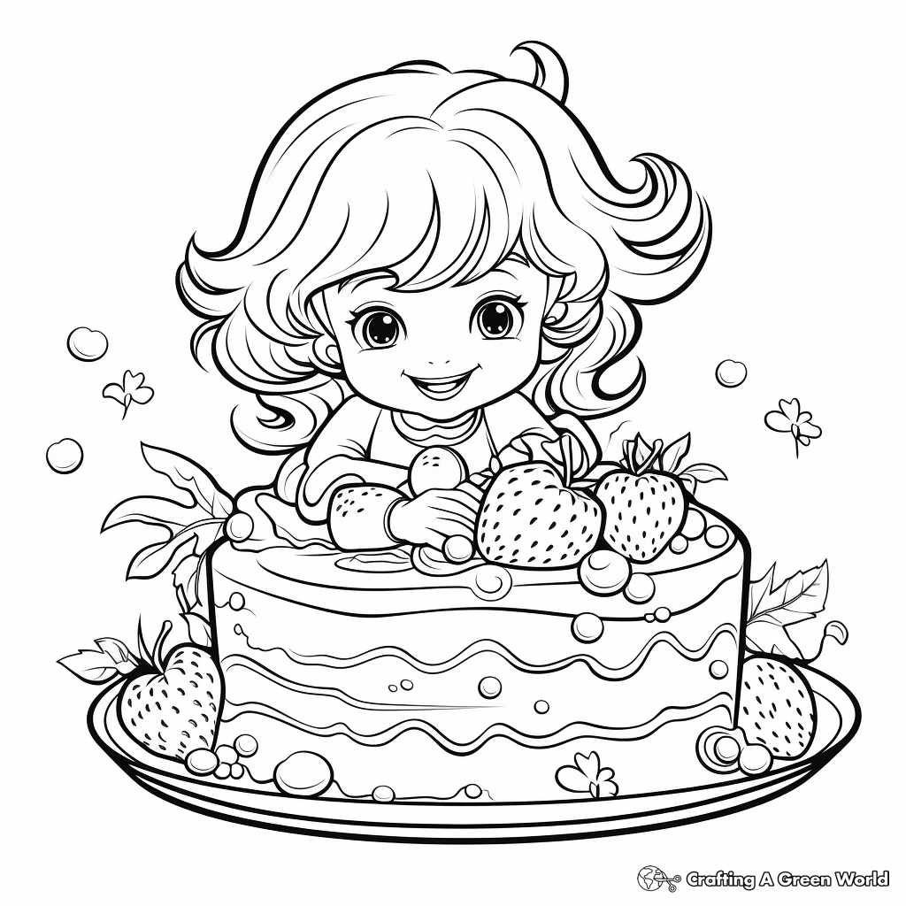 Dessert coloring pages