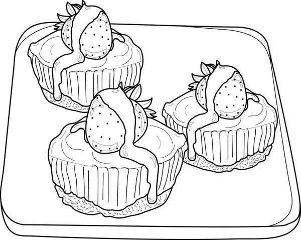 Thousand chocolate coloring page royalty