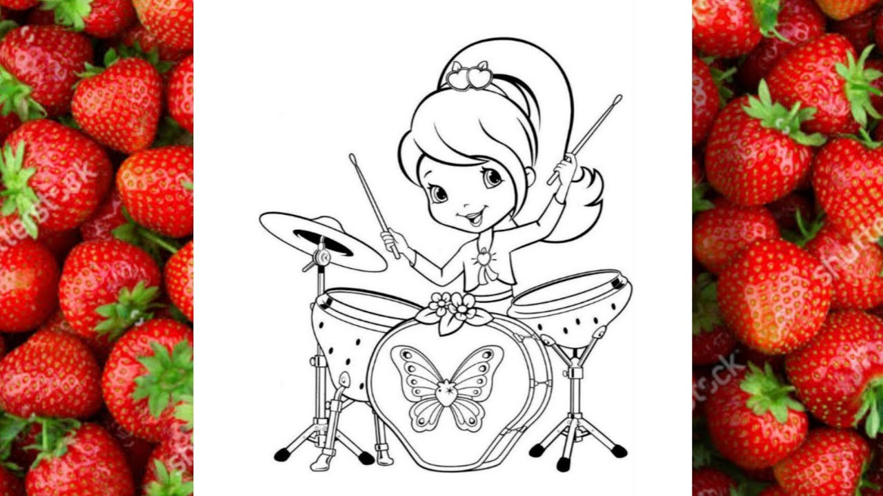Strawberry ð shortcake ð druing ð strawberry ð shortcake ð cartoon colouring ðâ crafts