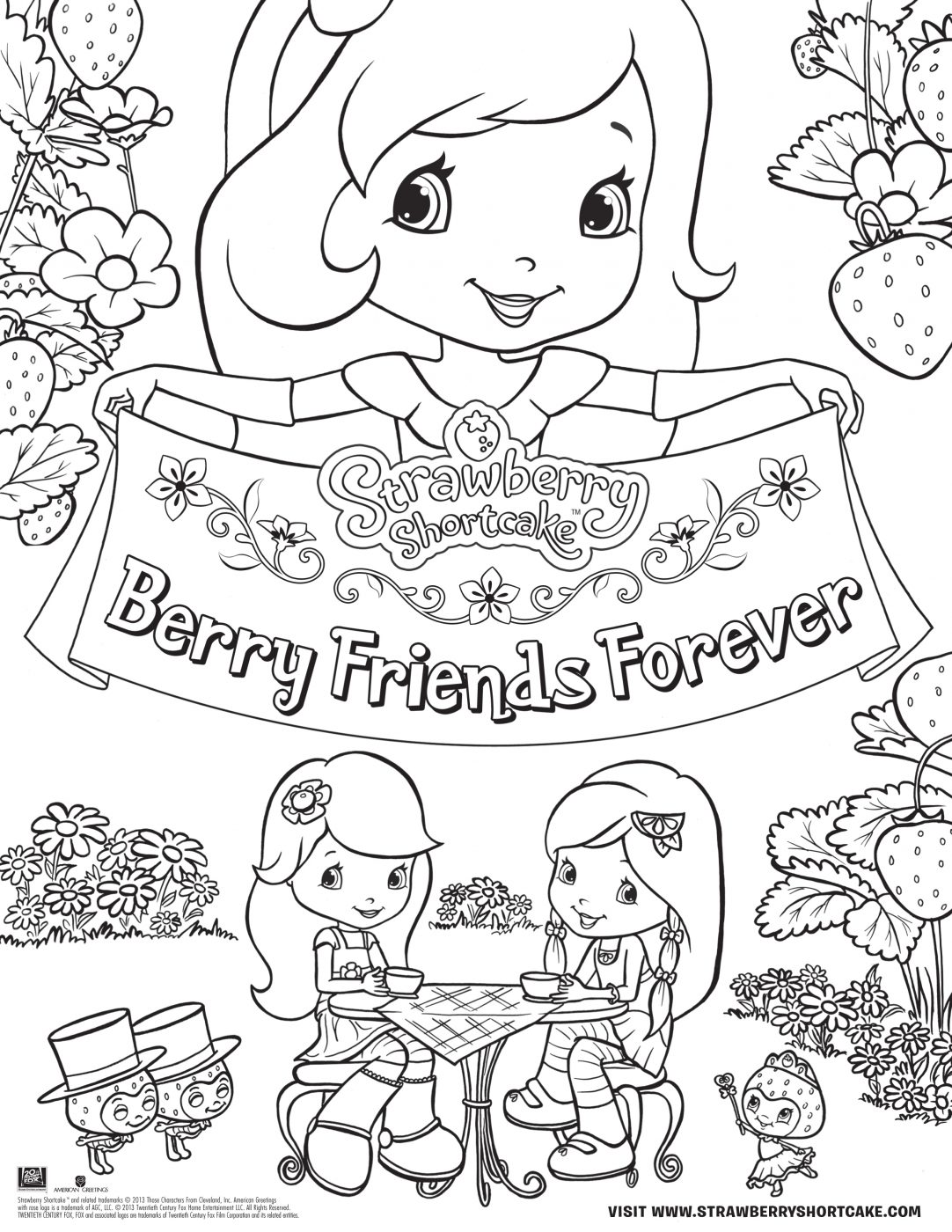 Take the strawberry shortcake quiz plus download a coloring page