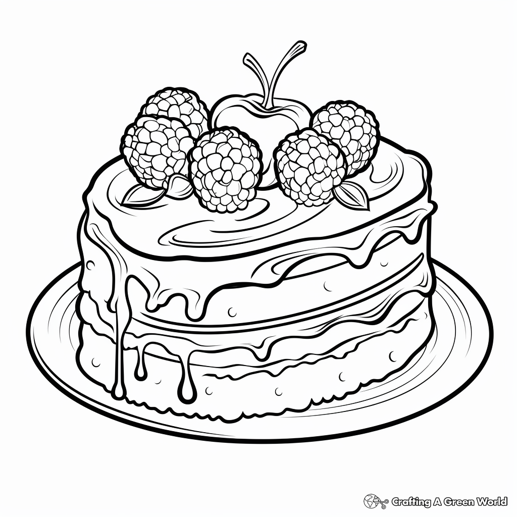 Dessert coloring pages