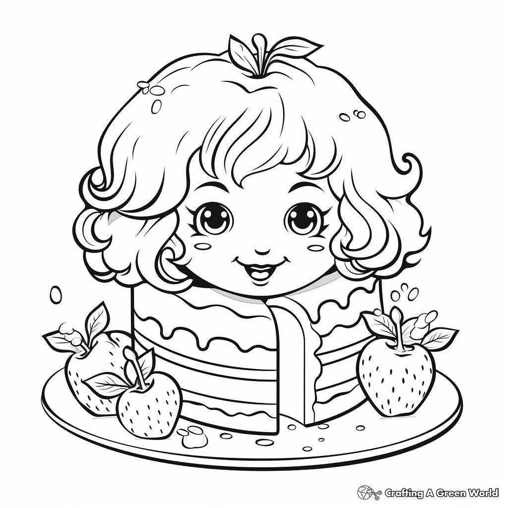 Dessert coloring pages