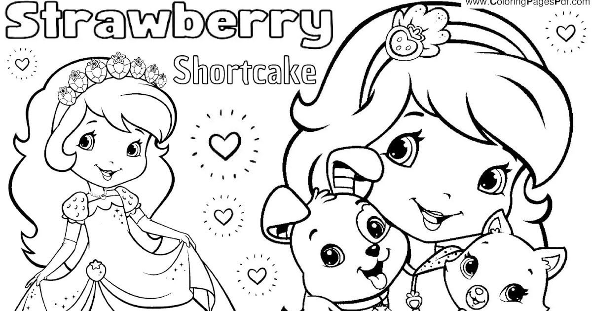 Strawberry shortcake coloring pages pdf rcoloringpagespdf