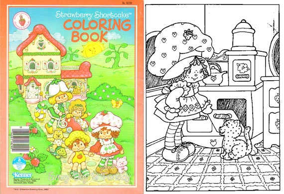 Offer strawberry shortcakes books coloring books instant download pdf format