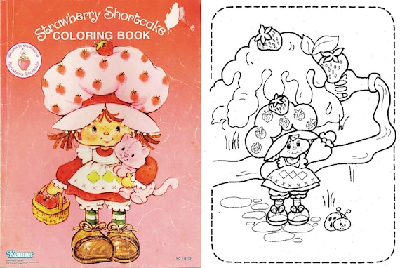 Offer strawberry shortcakes books coloring books instant download pdf format