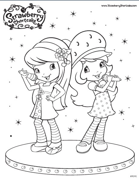 The berry biggest strawberry shortcake fan cherry jam colouring pages