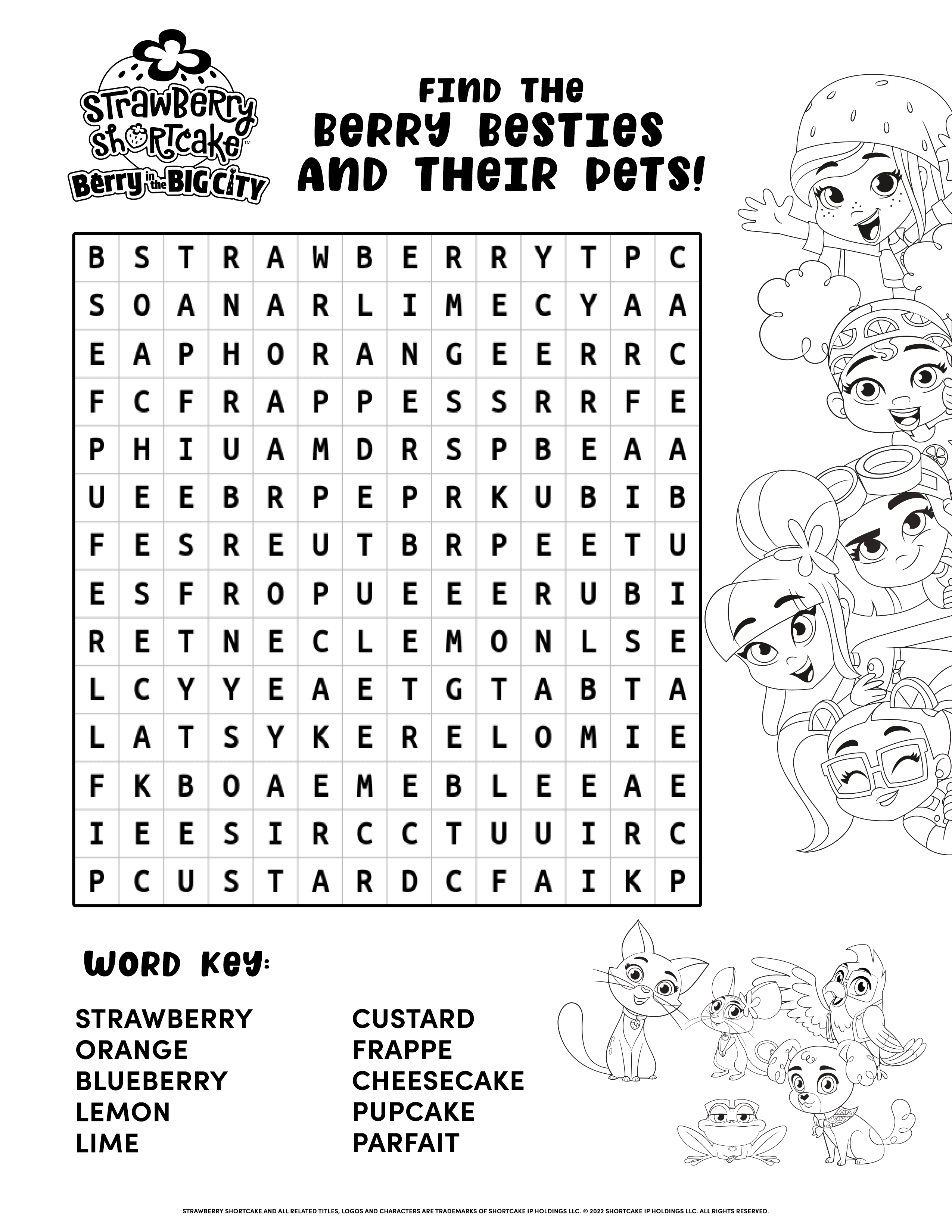 Activities strawberry shortcake