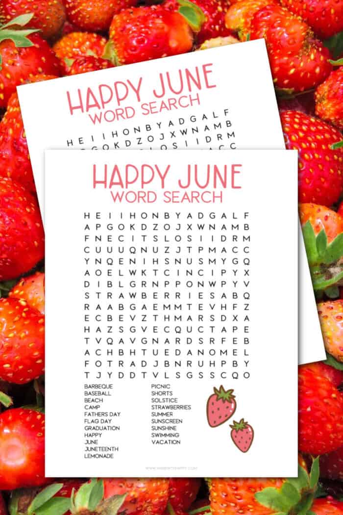 June word search