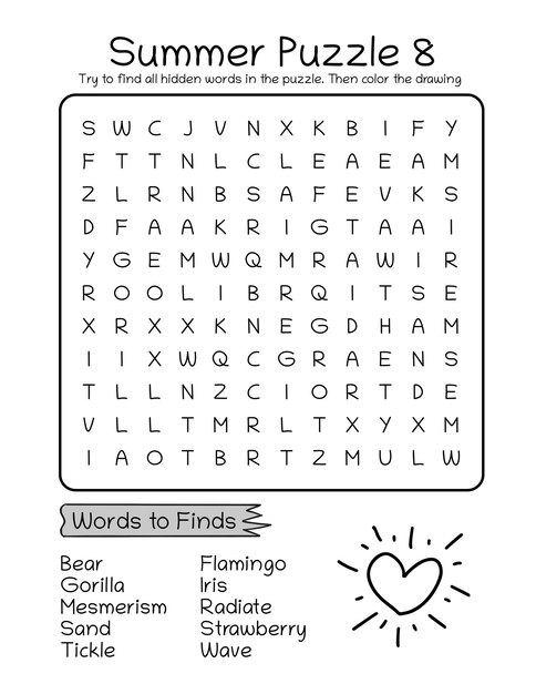 Premium vector summer activity coloring pages for kids hello summer coloring book for children