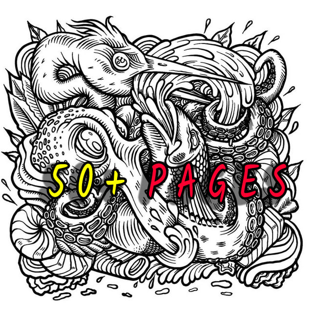Give you street art coloring pages book high details for adult by salylasoulia