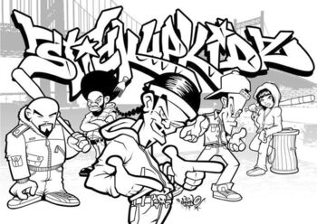 Graffiti street art coloring book by younes el bekkal tpt