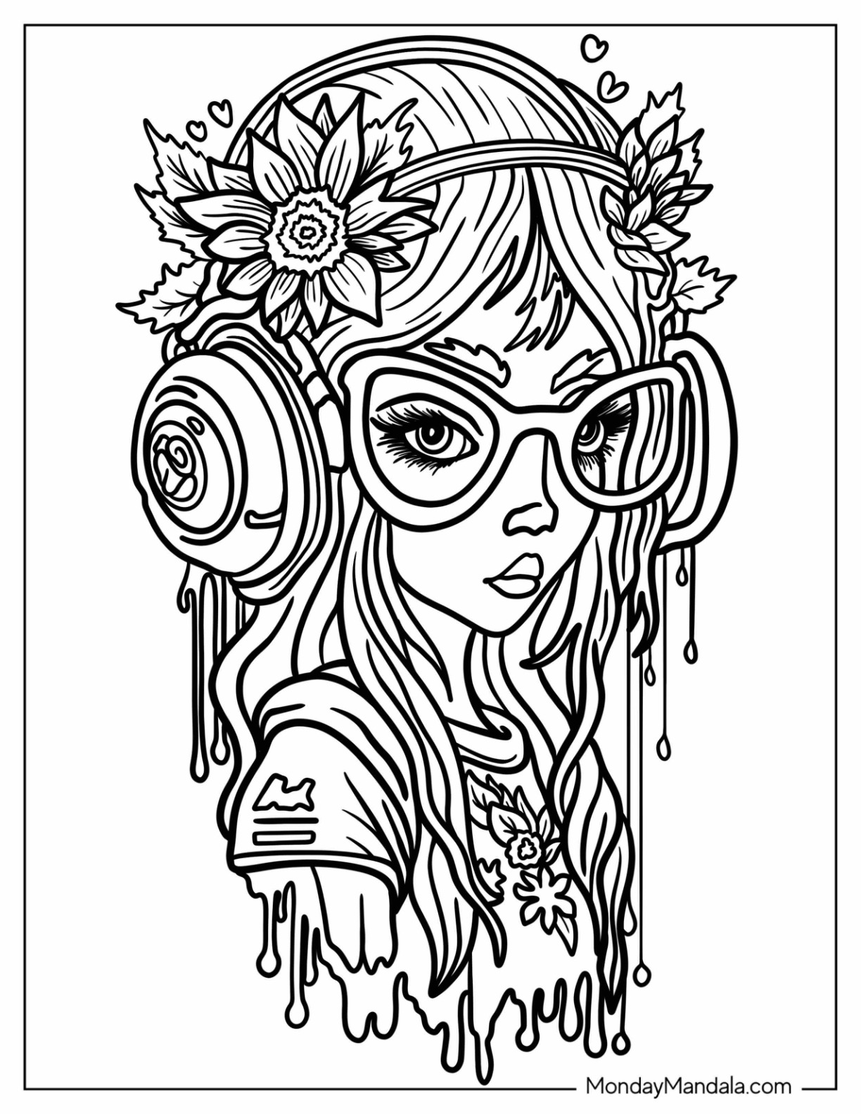 Graffiti coloring pages free pdf printables