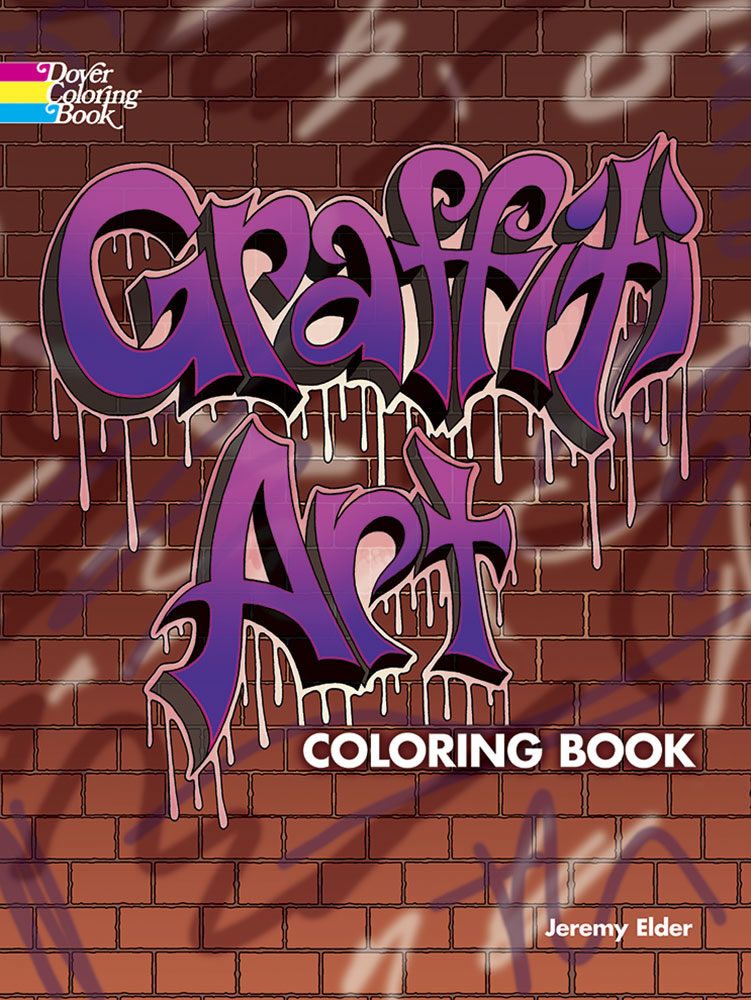 Graffiti art coloring book