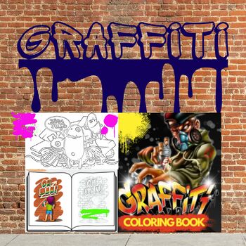 Street art vibes graffiti coloring pages for artistic expression