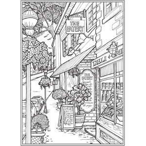 Creative haven main street coloring book goodridge teresa books