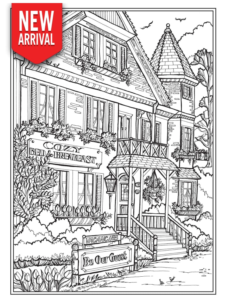 Creative haven main street coloring book â coloring book zone