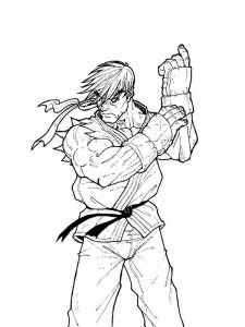 Ryu coloring pages street fighter coloring pages fighter