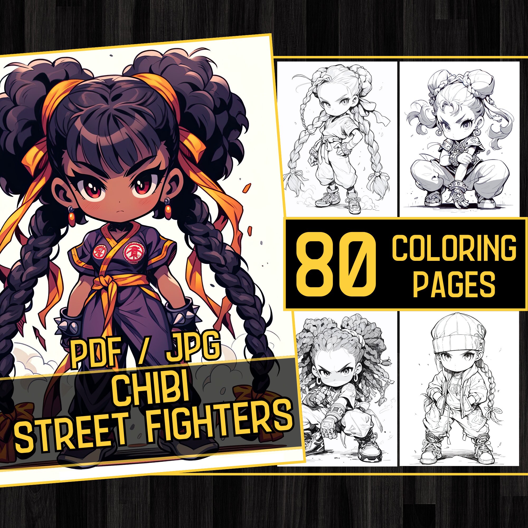 Street fighter coloring book