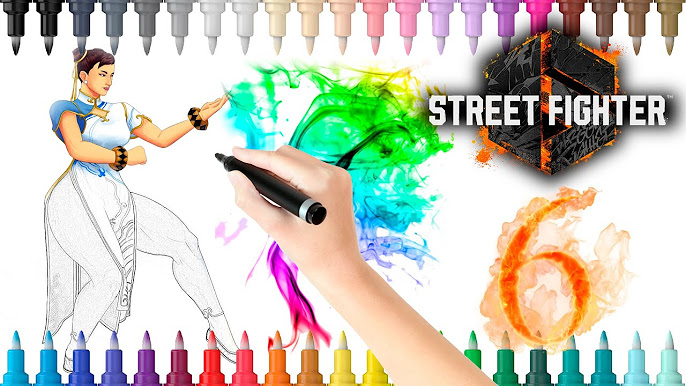 Street fighter coloring pages