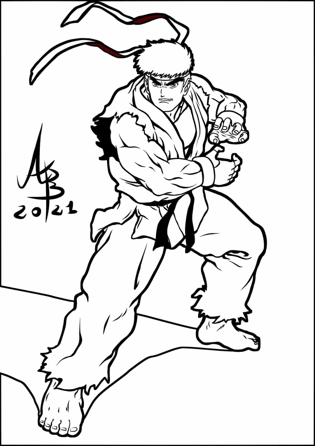 Ryu street fighter andreadesign