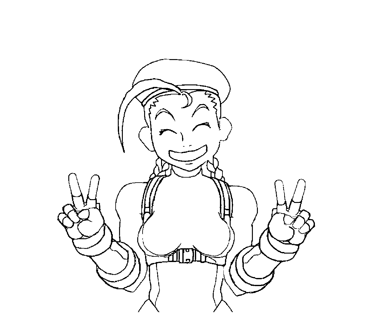 Street fighter v coloring pages yumiko fujiwara